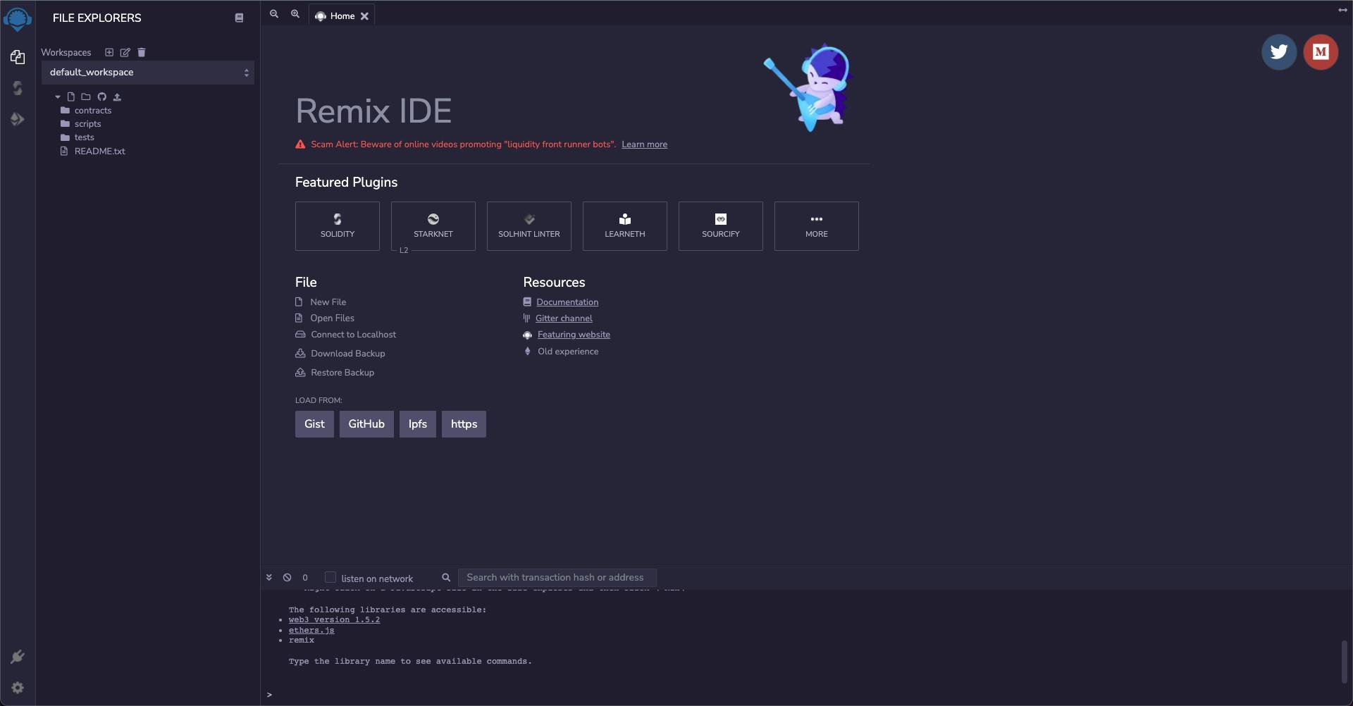Remix IDE is used to create, compile and deploy smart contracts from the web browser - Remix IDE