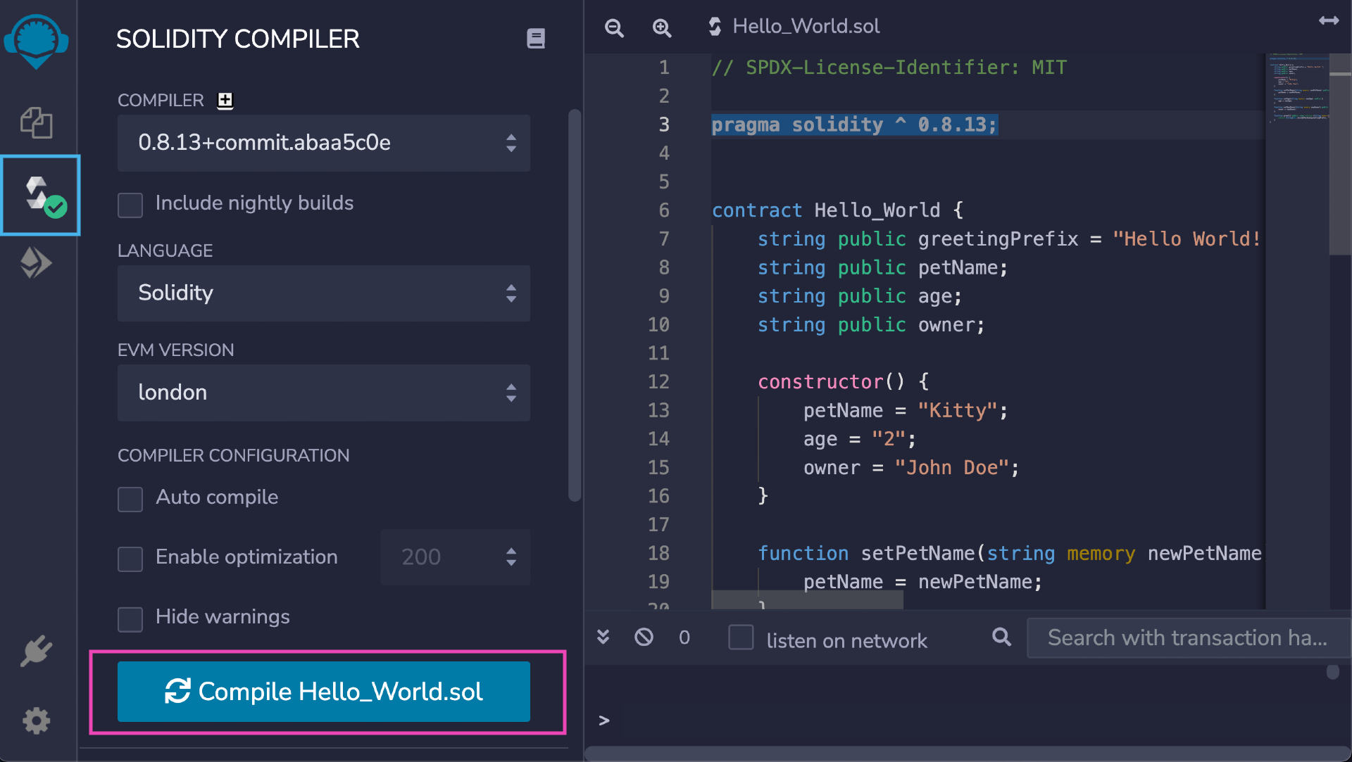 Solidity Tutorial - How To Build Your First Smart Contract