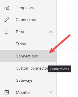 accessing power platform connections