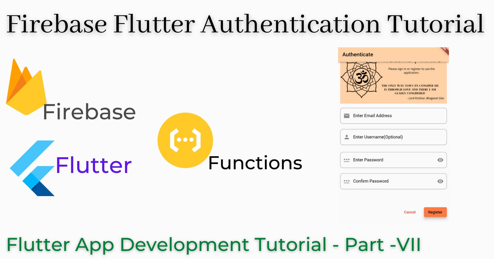 Flutter-Firebase Authentication with Email and Password