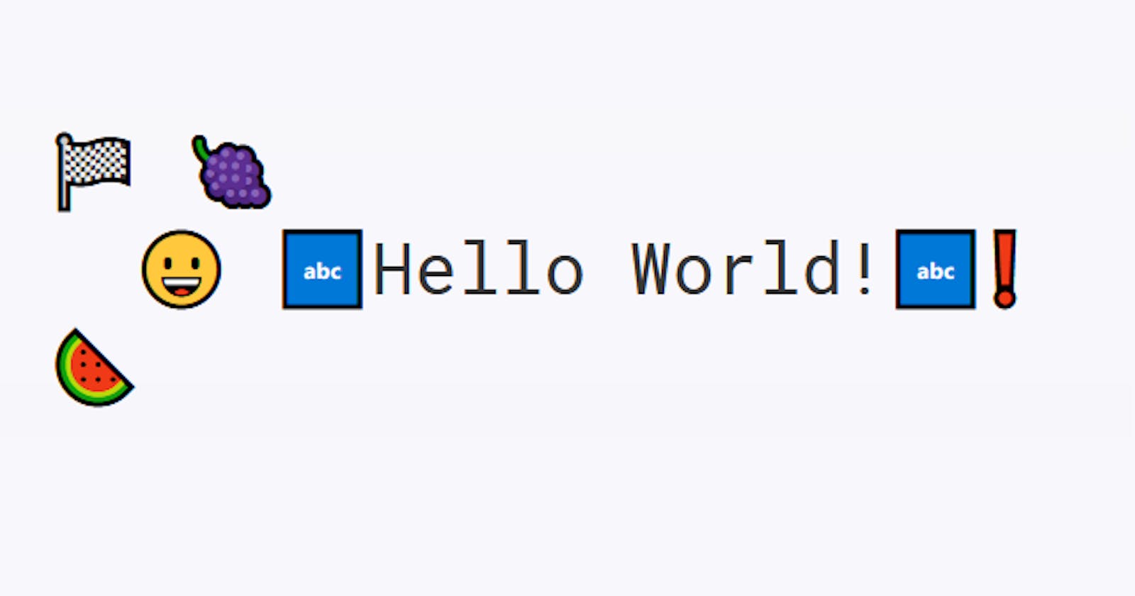 Hello World: Emojicode