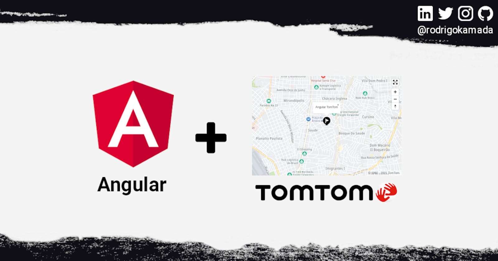 Adding the map TomTom component to an Angular application