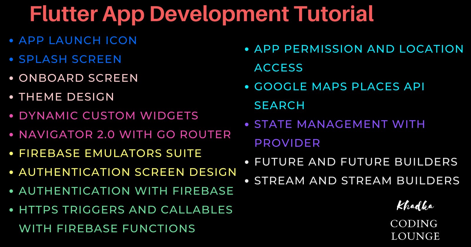 Flutter App Development Tutorial Series