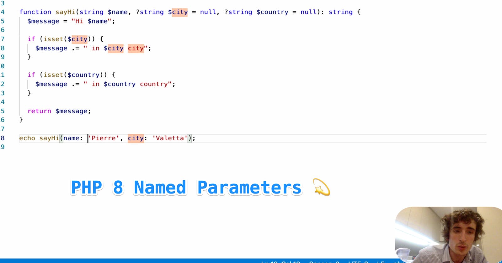 PHP 8 - How to use correctly Named Parameters?
