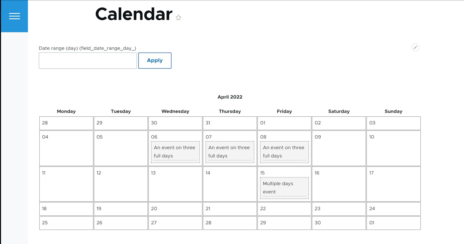 How to create a Calendar in Drupal