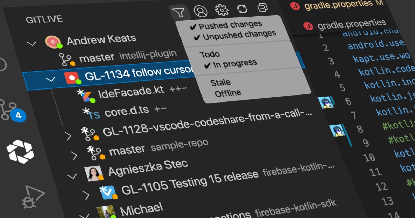 GitLive's Team Sidebar just got a major upgrade in VS Code 🙌