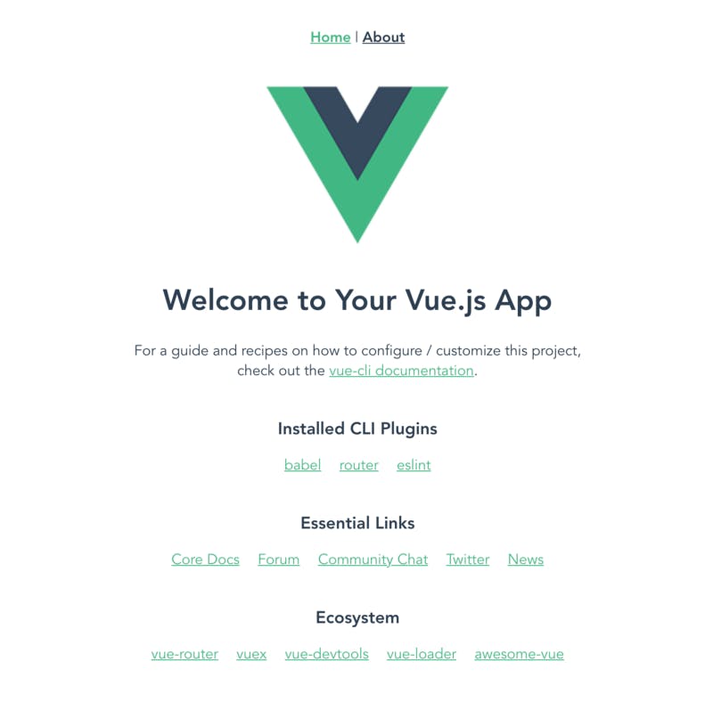 Vue app