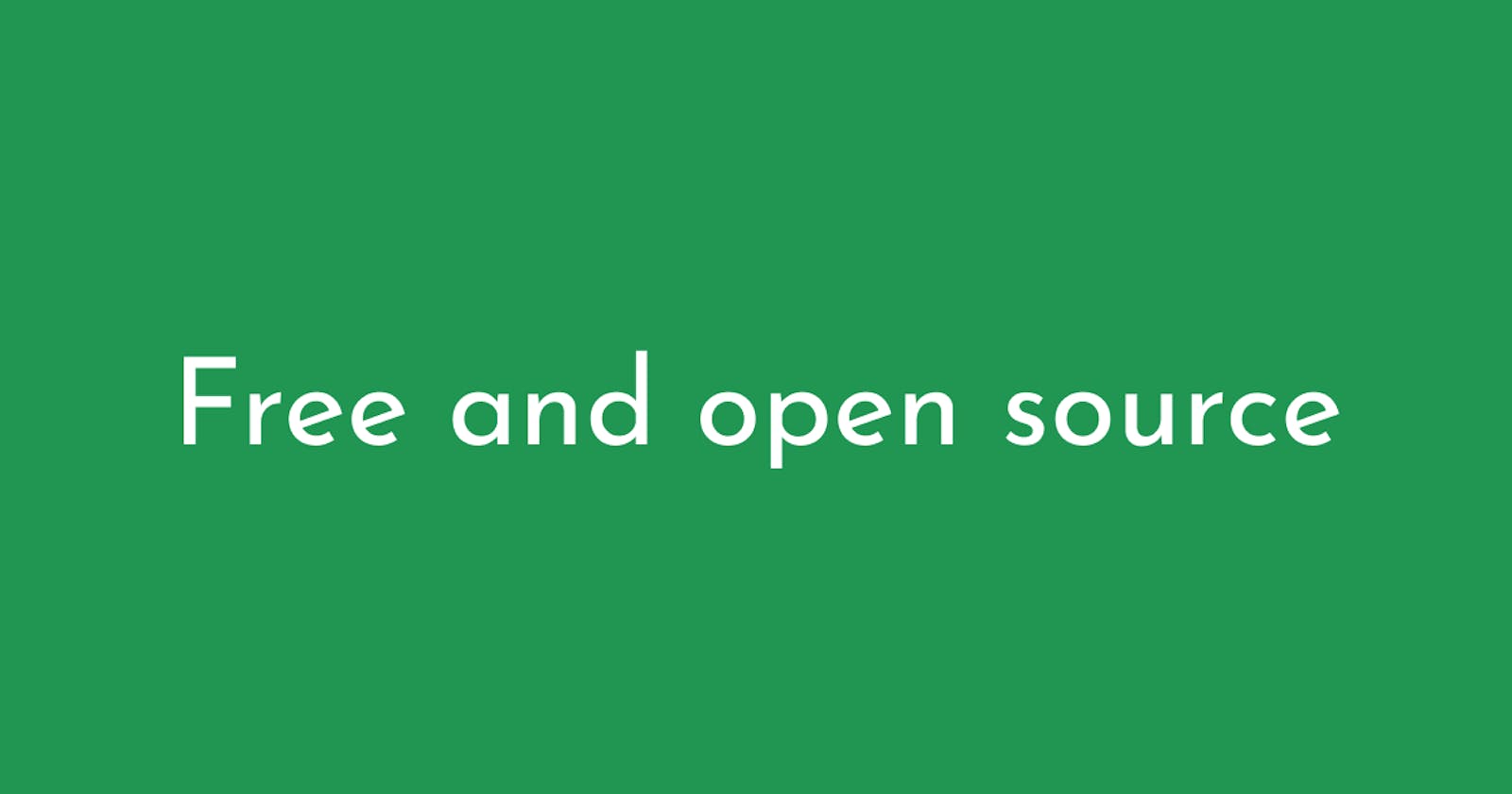 What does "free and open-source" mean?