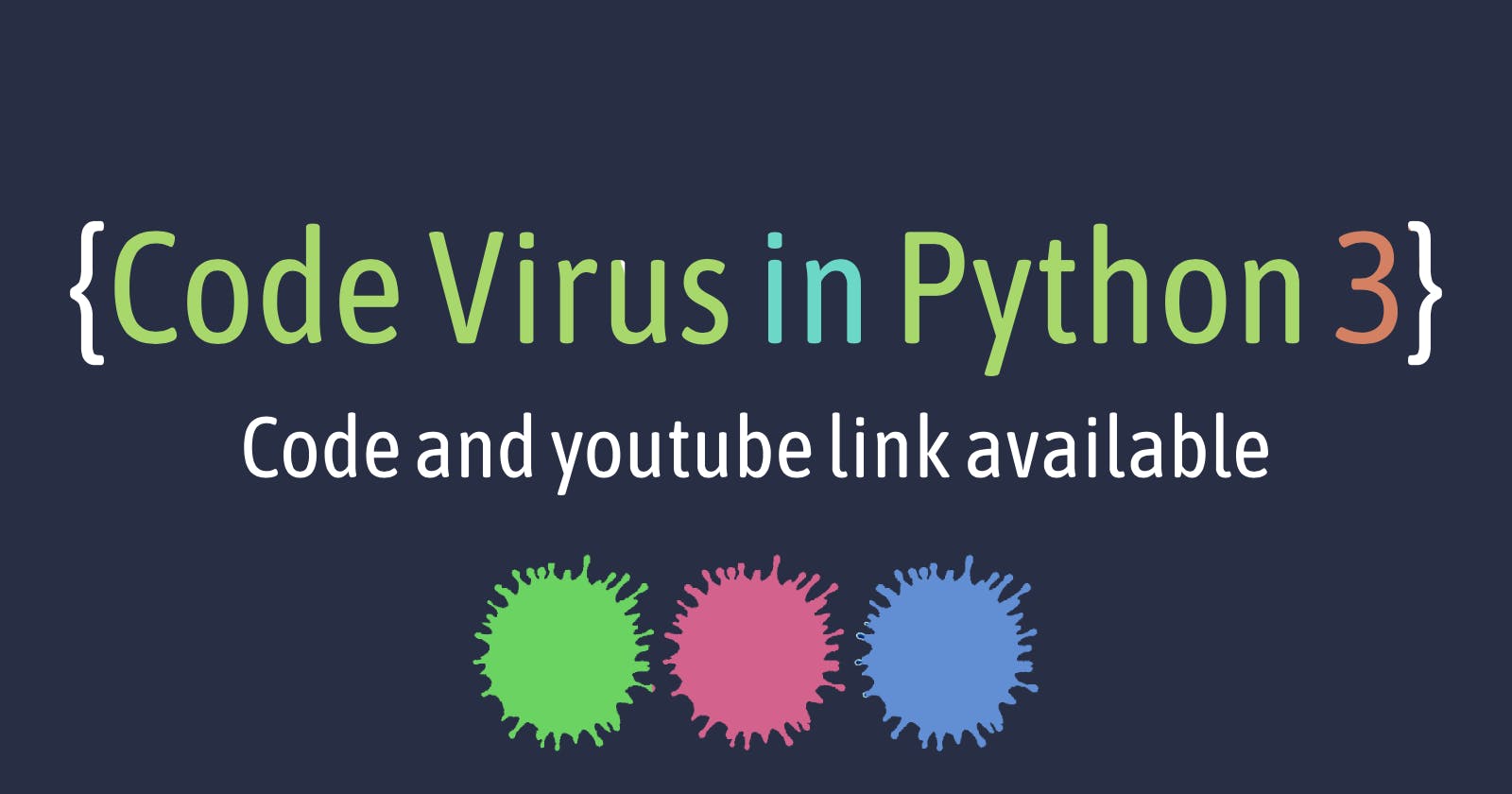 Code virus in Python 3