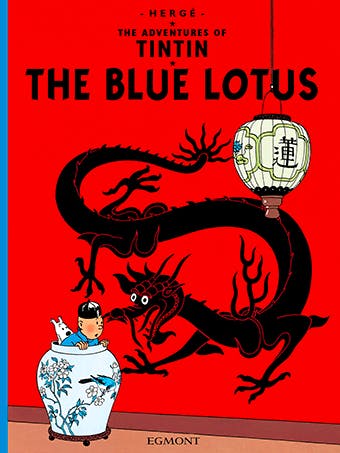 cover image for Tintin and the Blue Lotus