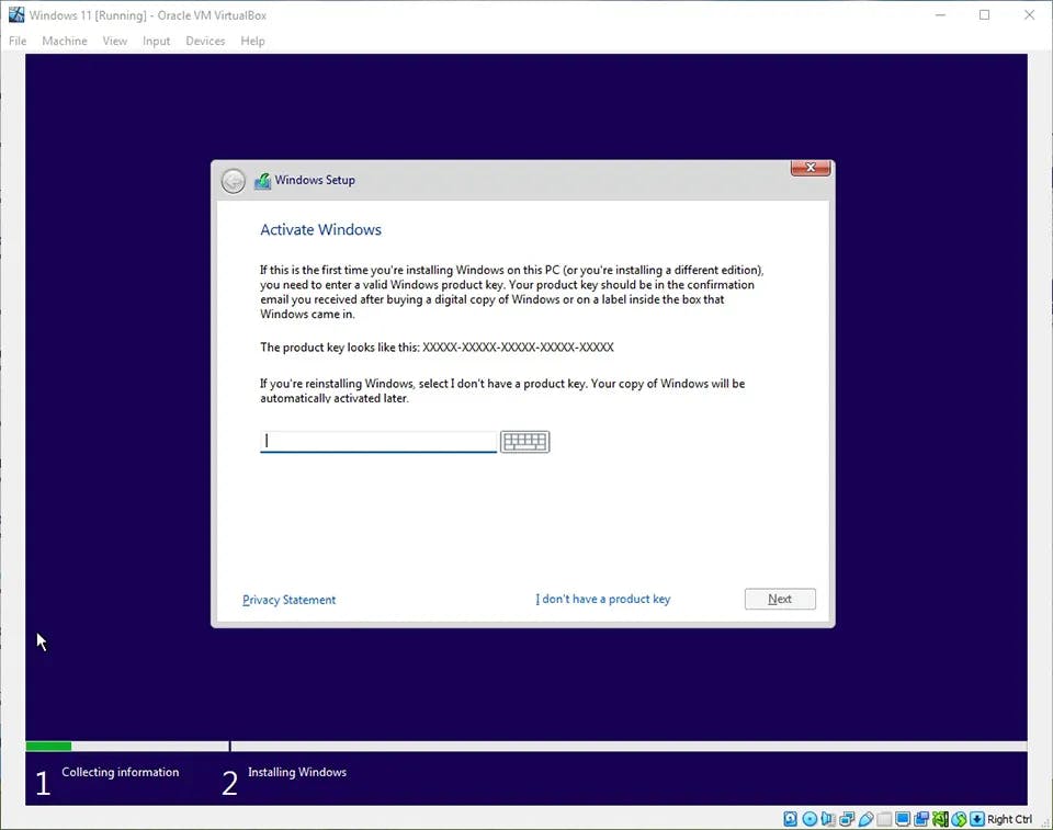 "How to Install Windows 11 in Virtualbox"