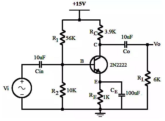 2n2222 transistor as an amplifier.png