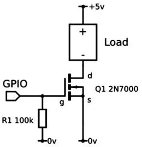 2n7000 MOSFET miniature switching circuit.png