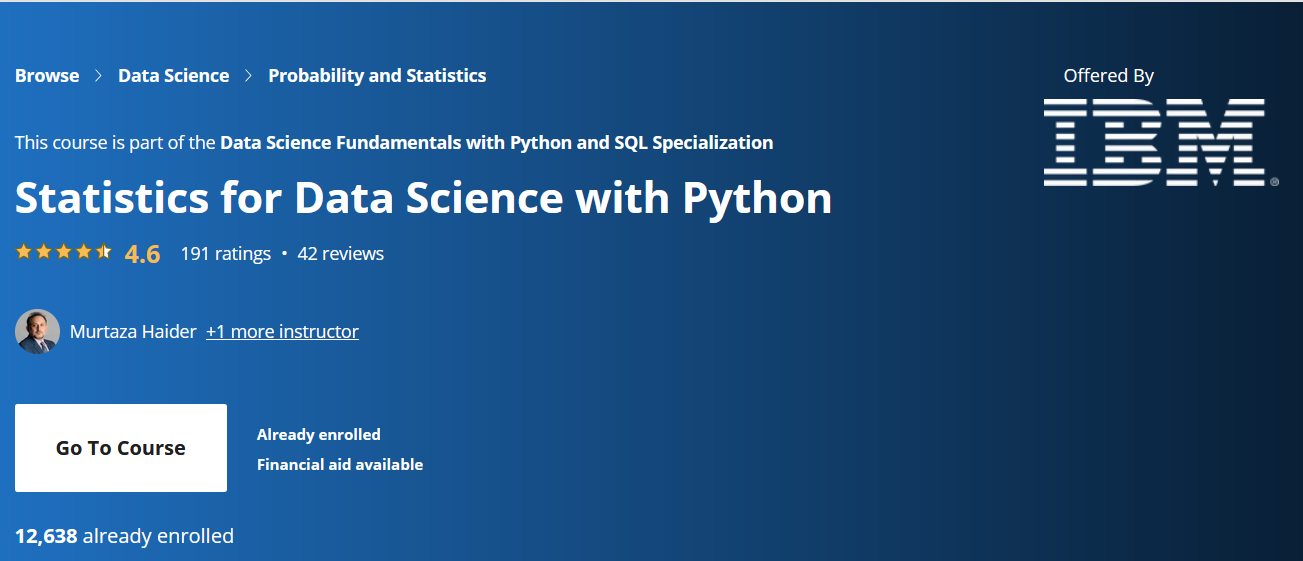 Note | Statistics for Data Science with Python Week 1