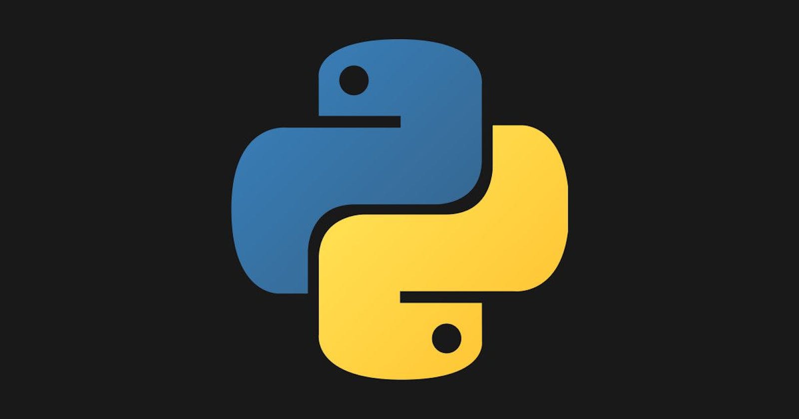 Python tutorials by shriekdj series announcement