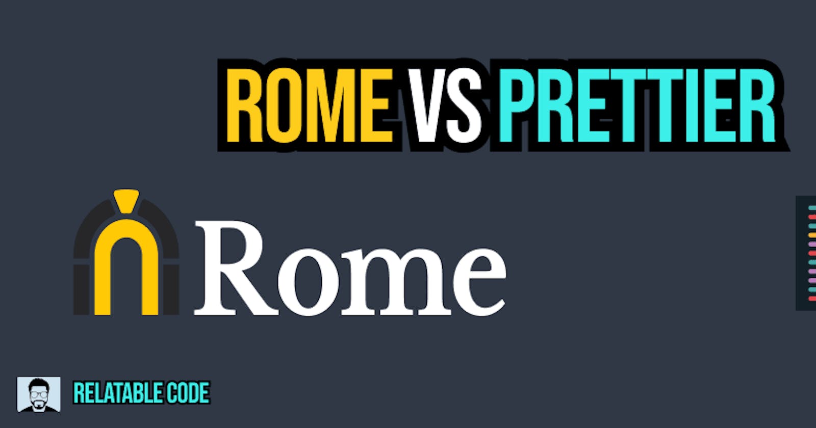 Rome vs Prettier. Trying out the new formatter on the block