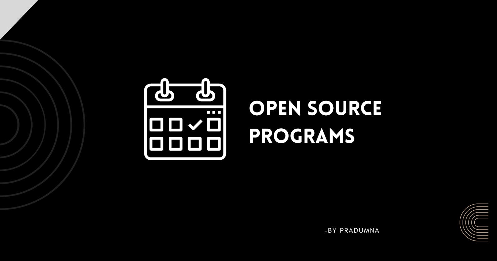 Open Source programs