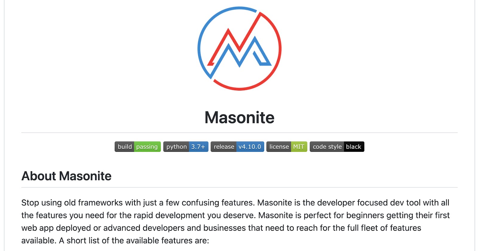 Masonite Project - Python Web Framework Installation