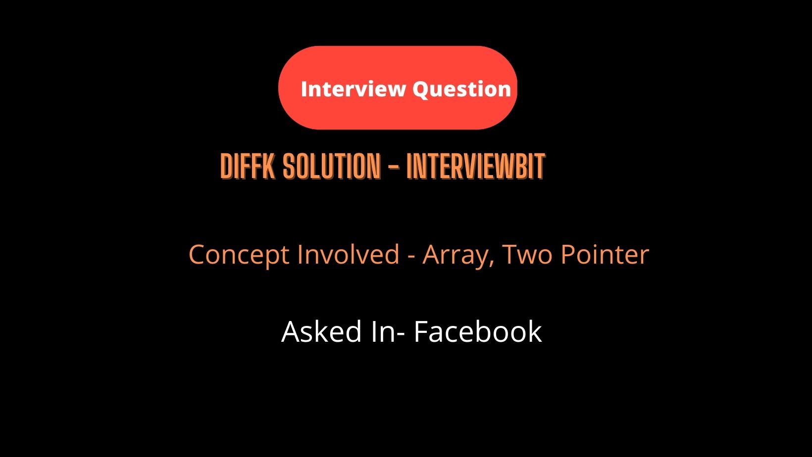 Diffk- Interviewbit