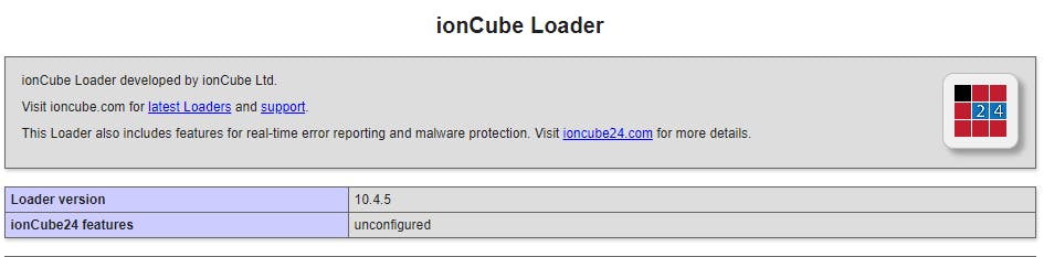 ionCube Loader carregado no PHPInfo