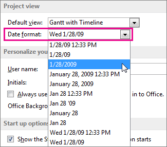 Picture of date format picker
