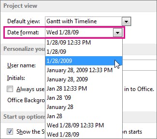 Picture of date format picker