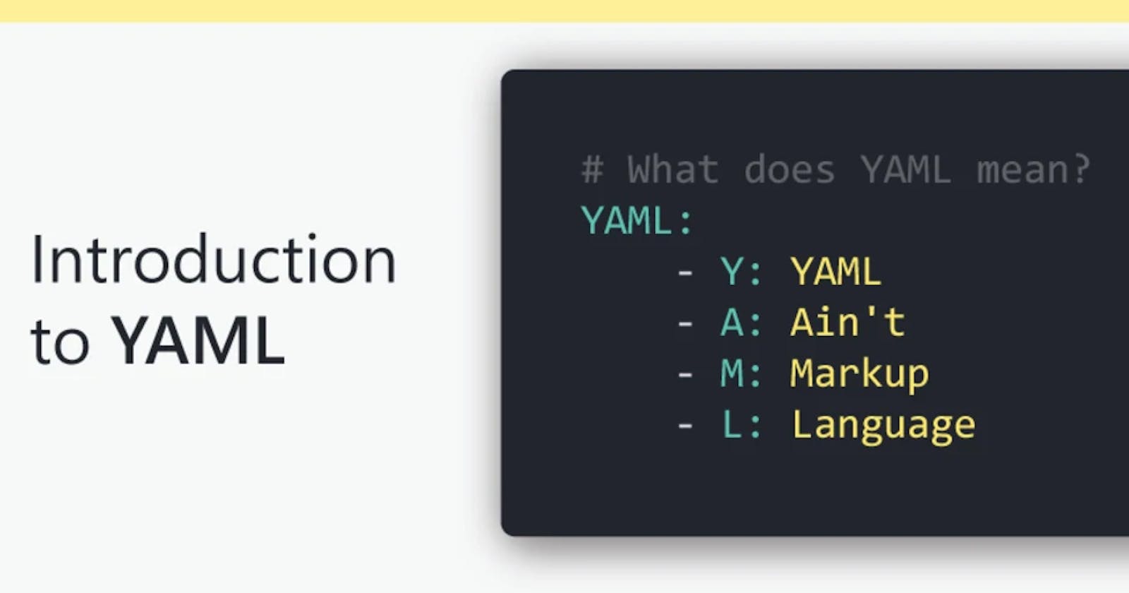 Introduction to YAML
