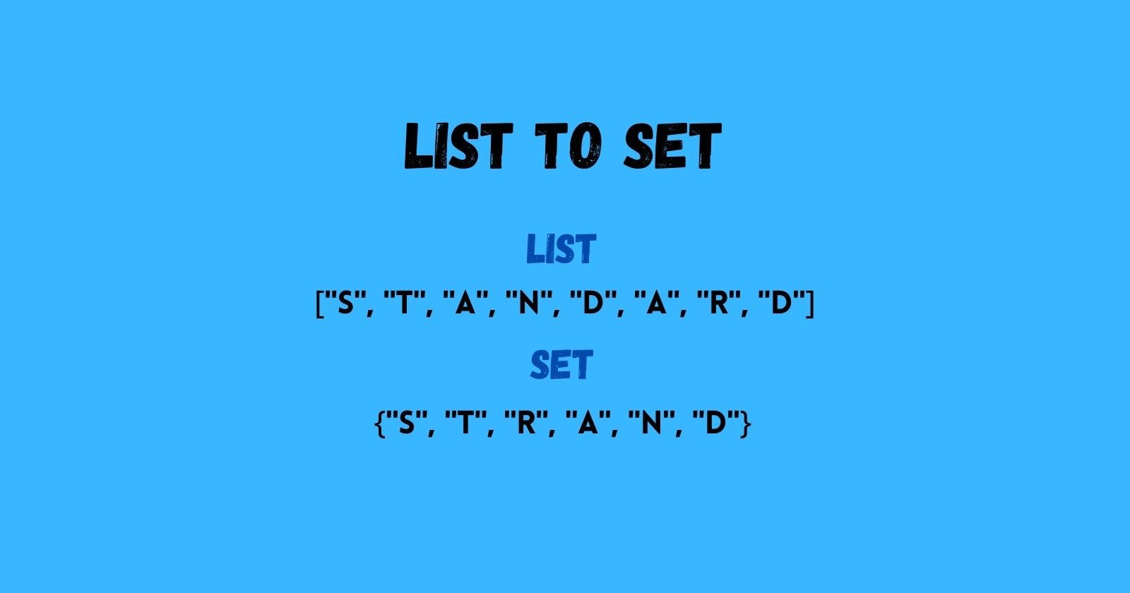 Creating a New List with Multiple Occurrences Removed Using the Set() Function in Python