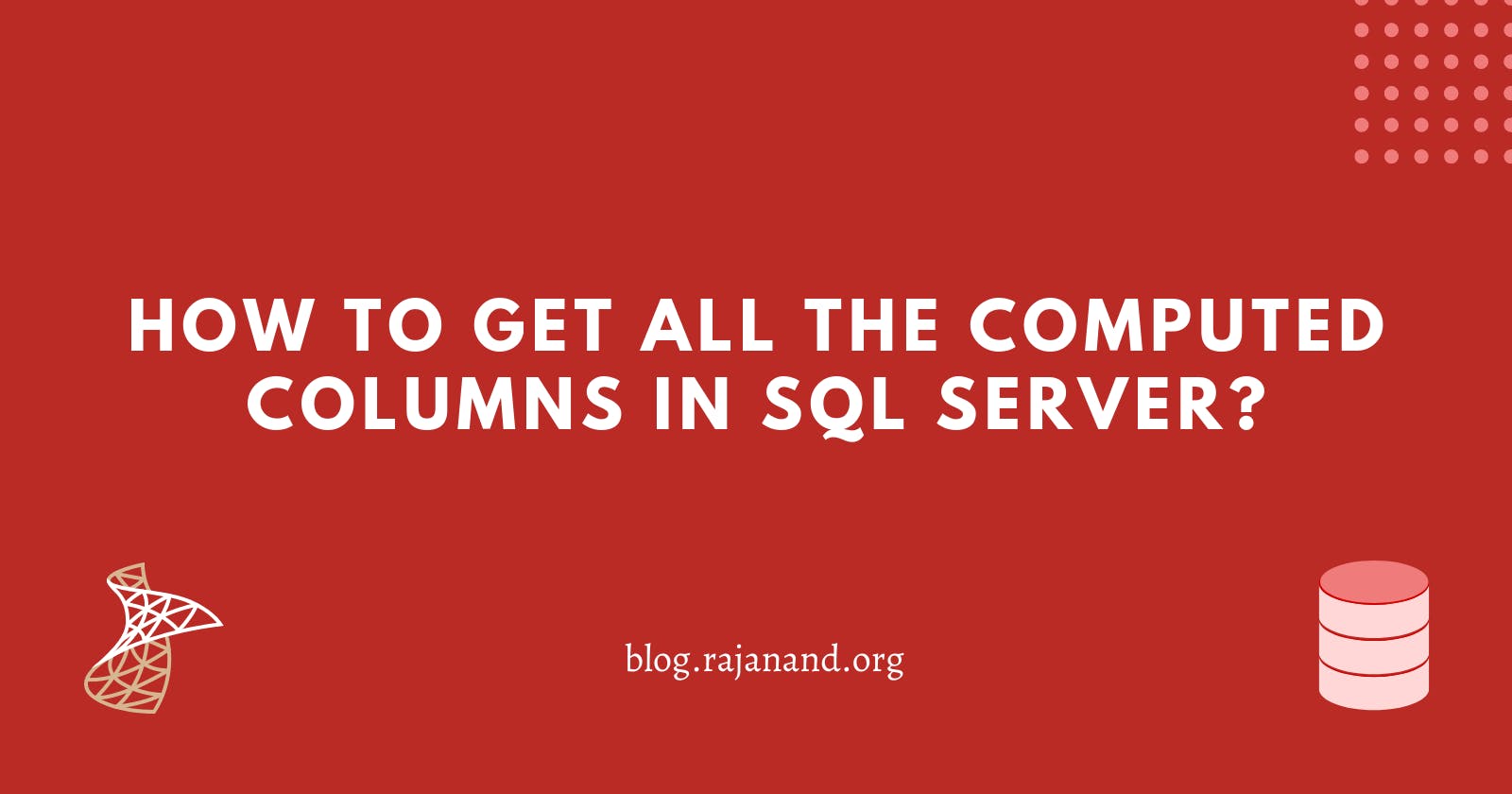 How to get all the computed columns in a database in SQL Server?