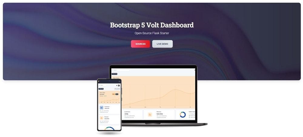 Volt Dashboard Bootstrap 5 - Cover Image.