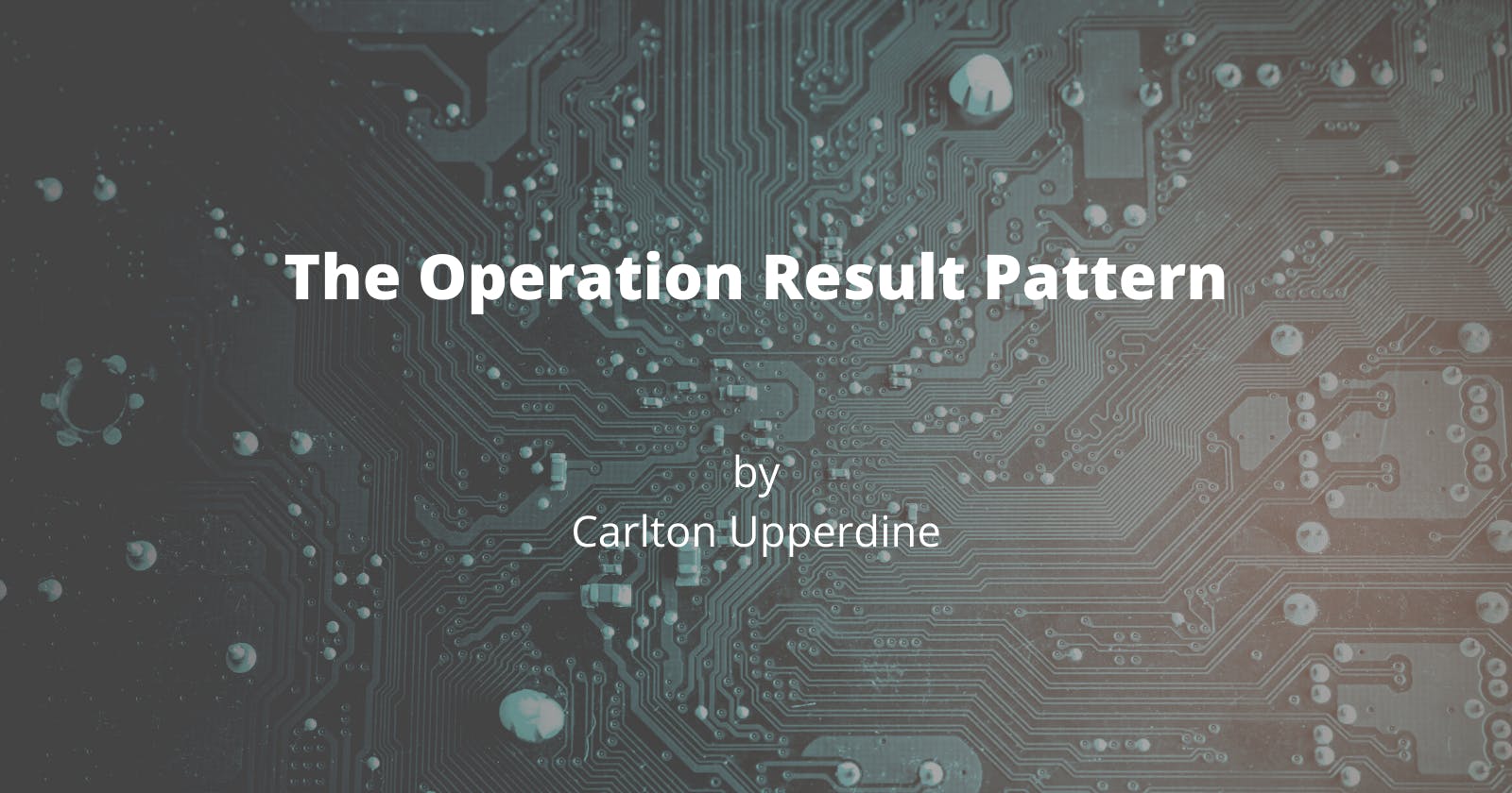 The Operation Result Pattern