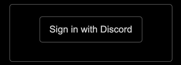 The "Sign in" page showing only a button for Discord