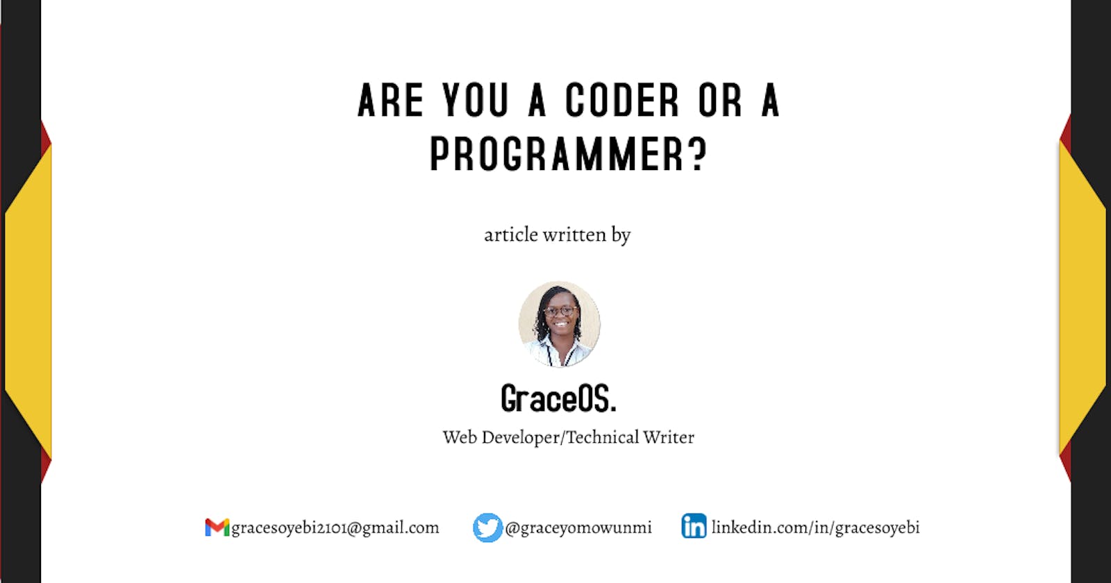 Are You a Coder or a Programmer?