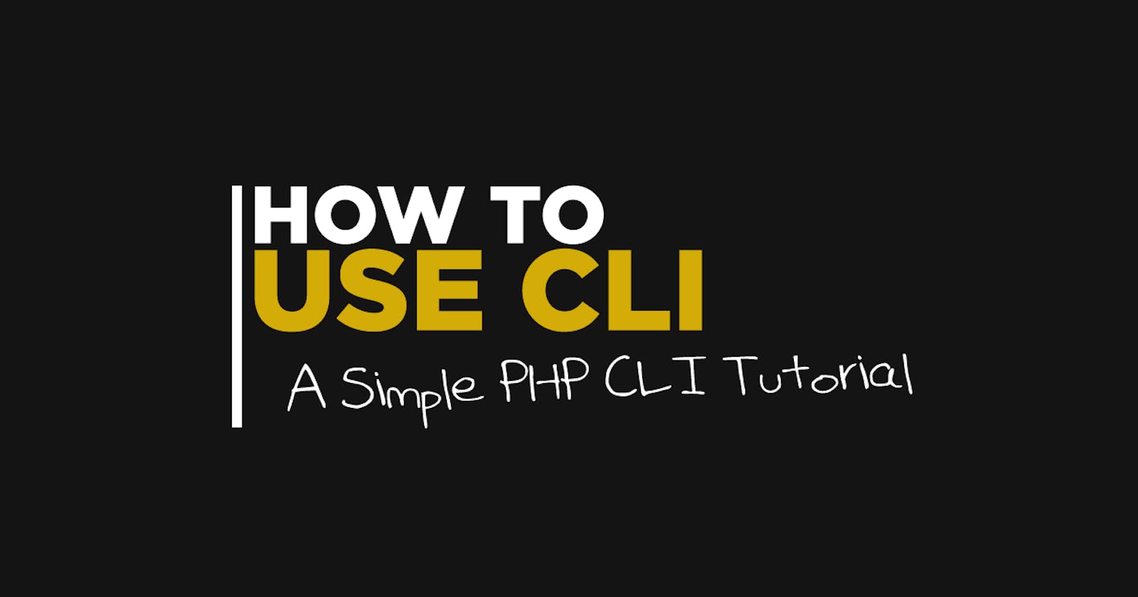 PHP CLI Development Introduction