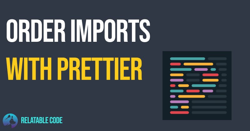 how to quickly sort imports with prettier