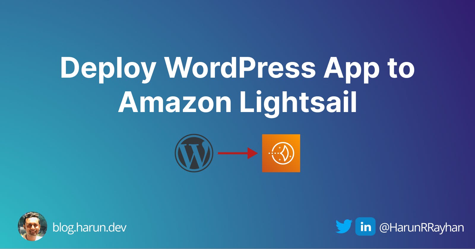Deploy WordPress App to Amazon Lightsail