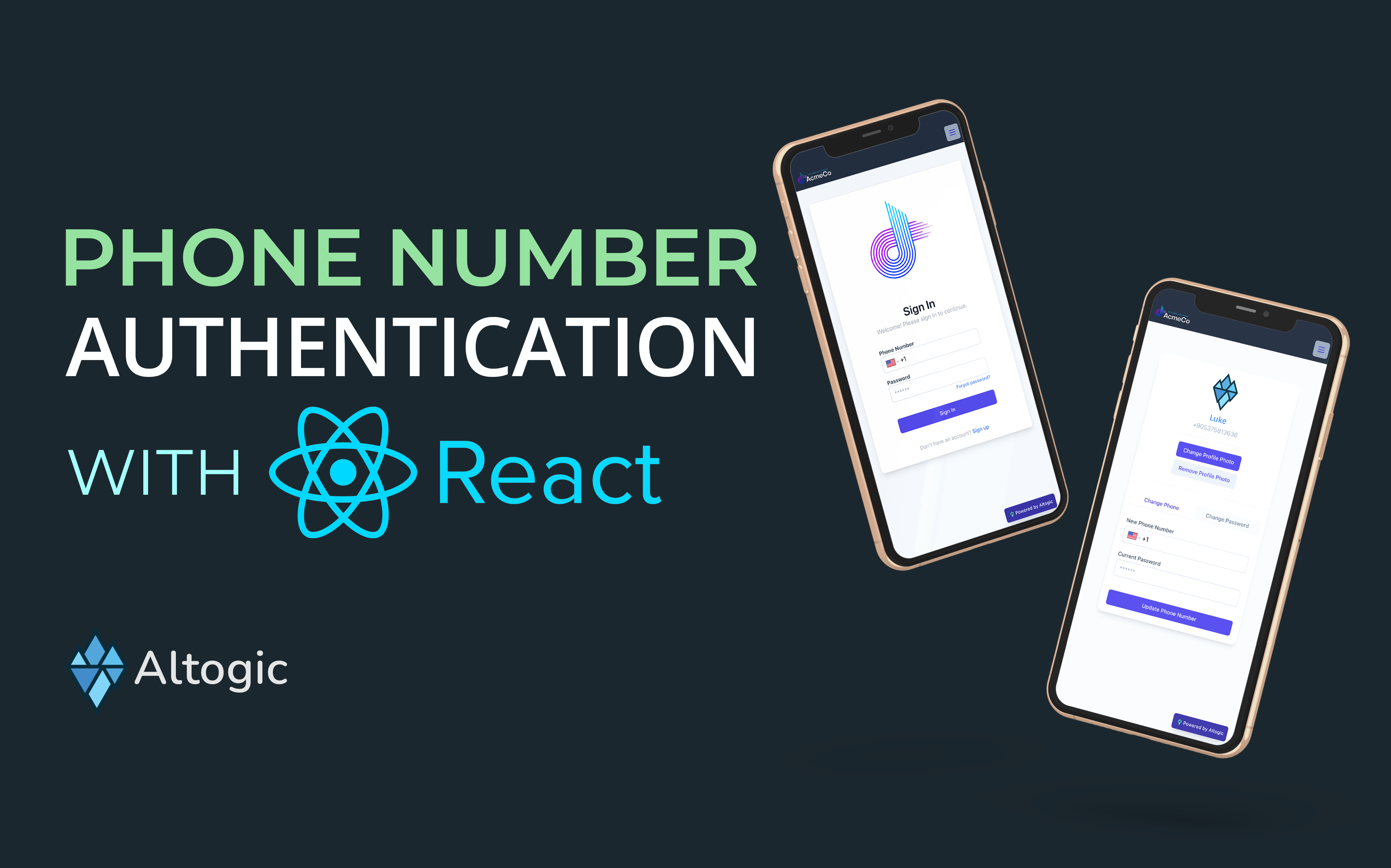 How to build Phone Number-Based Authentication with React & Altogic and Twilio
