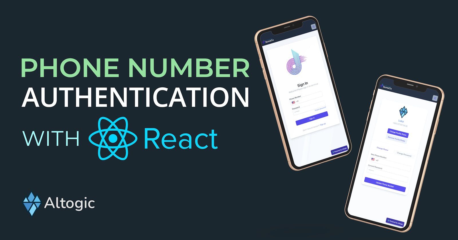 How to build Phone Number-Based Authentication with React & Altogic and Twilio