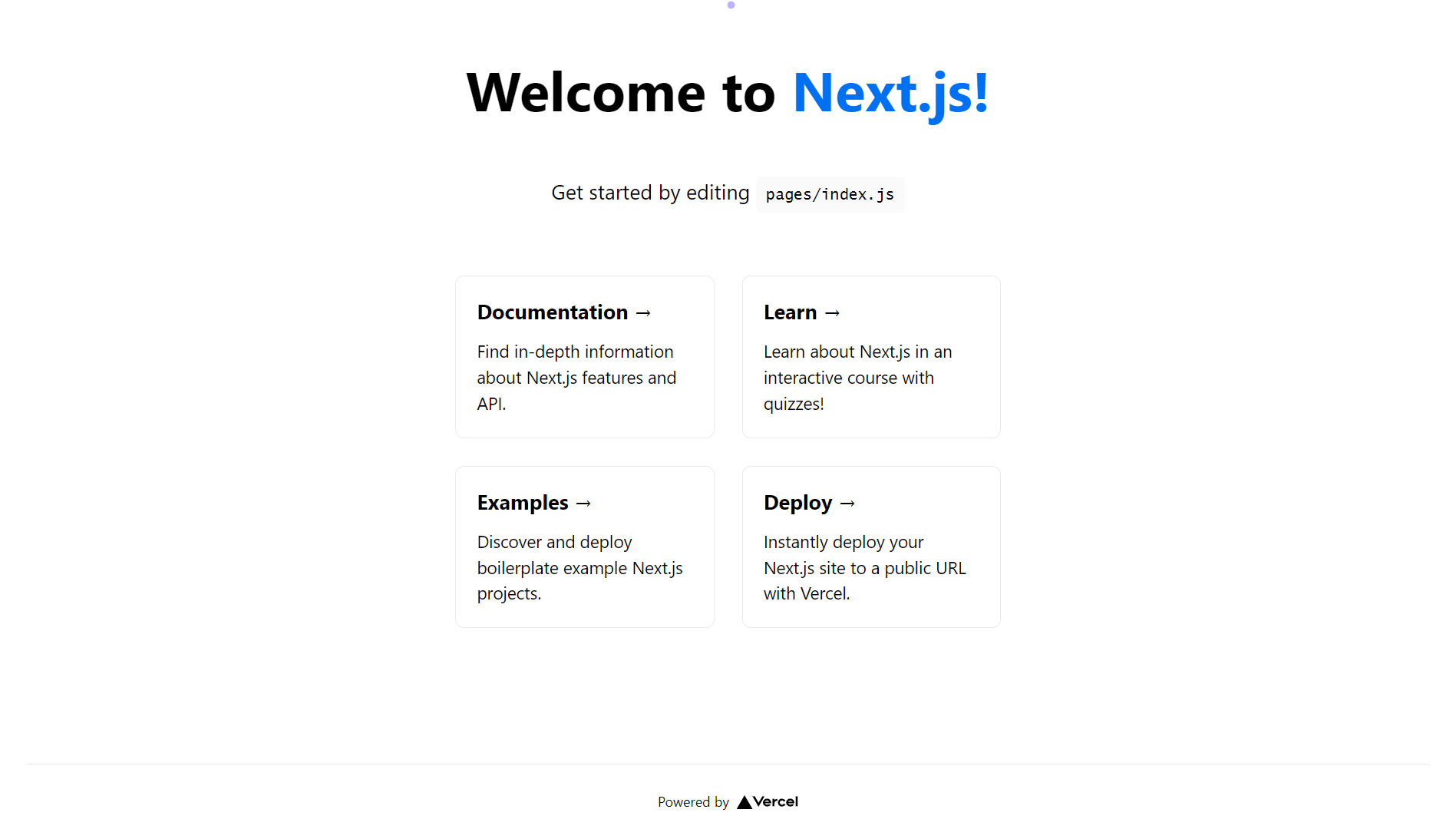 demo of Next.js app