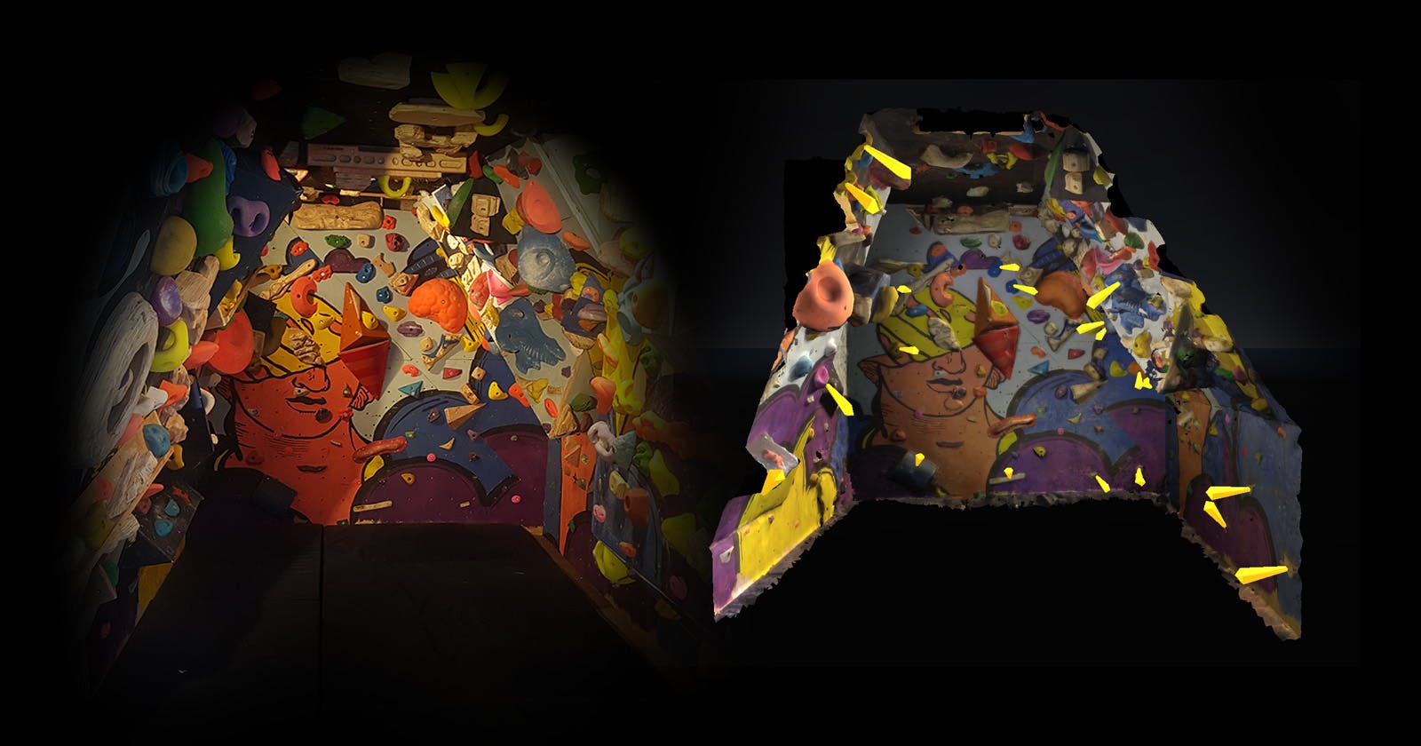 Virtual Realitifying my real climbing wall, part 1