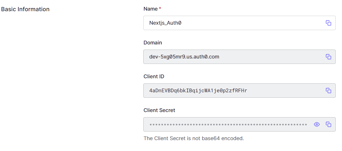 Auth0 Client Secret & ID