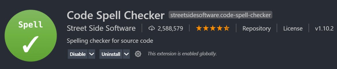 code spell cecher Vs Code extension