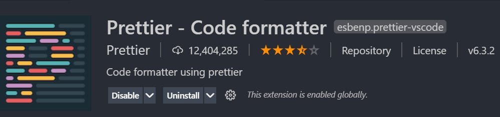 Prettier Code Formatter Vs Code extension