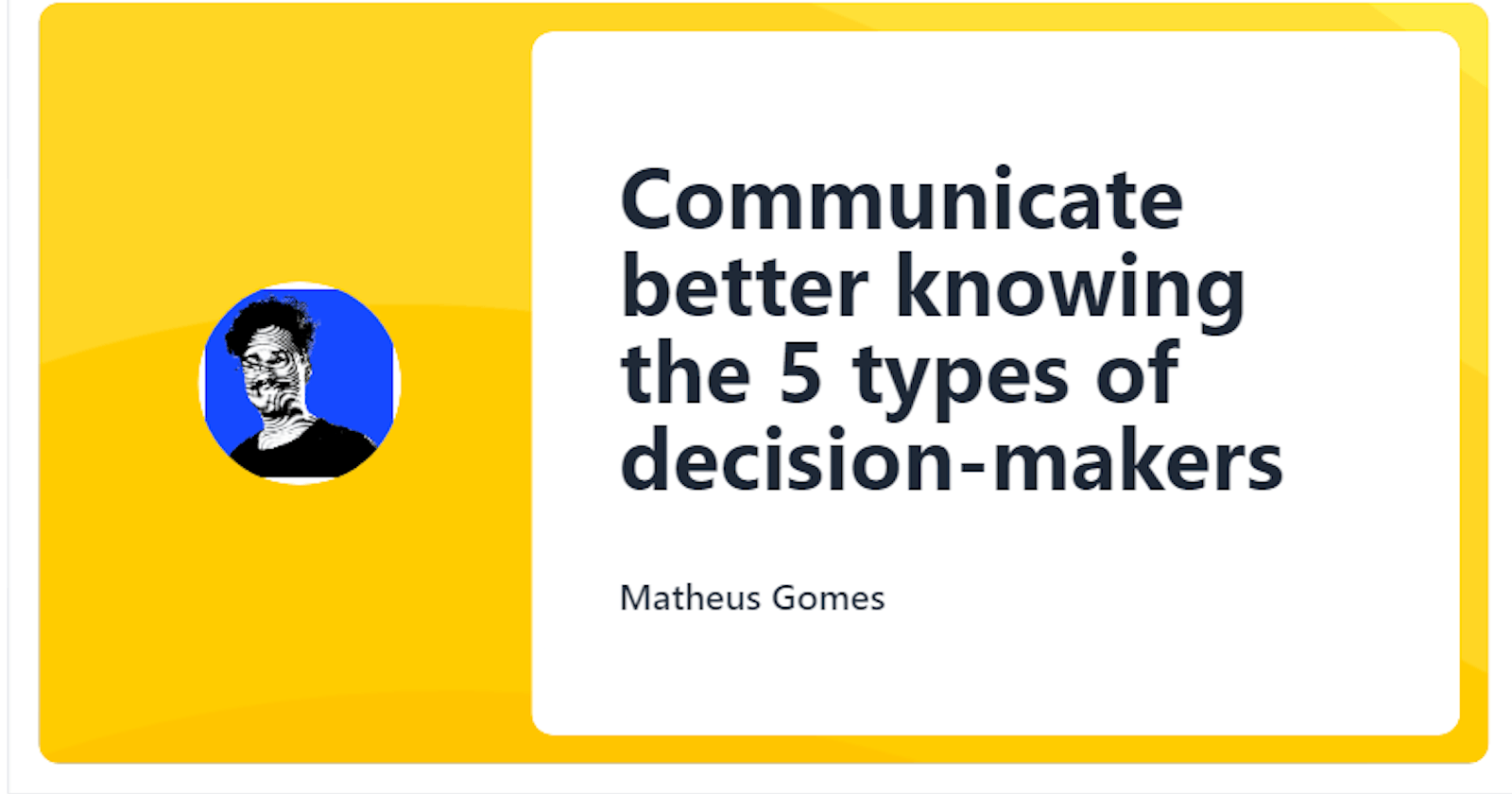 5 types of decision-makers