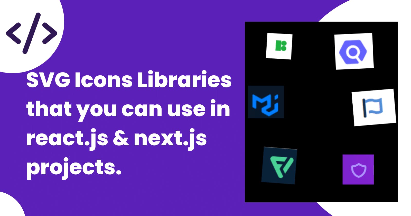 SVG Icons Libraries that you can use in react.js &next.js projects.