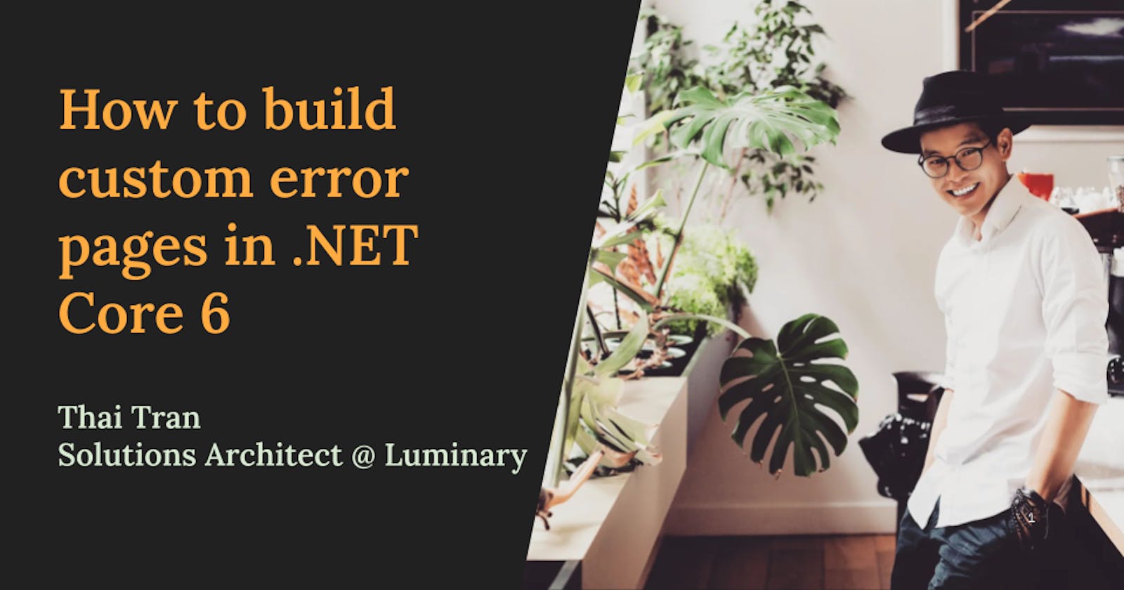 How to build custom error pages in .NET Core 6