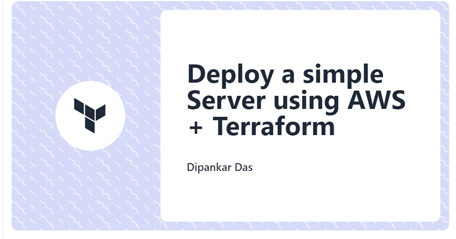 Deploy a simple server using AWS + Terraform