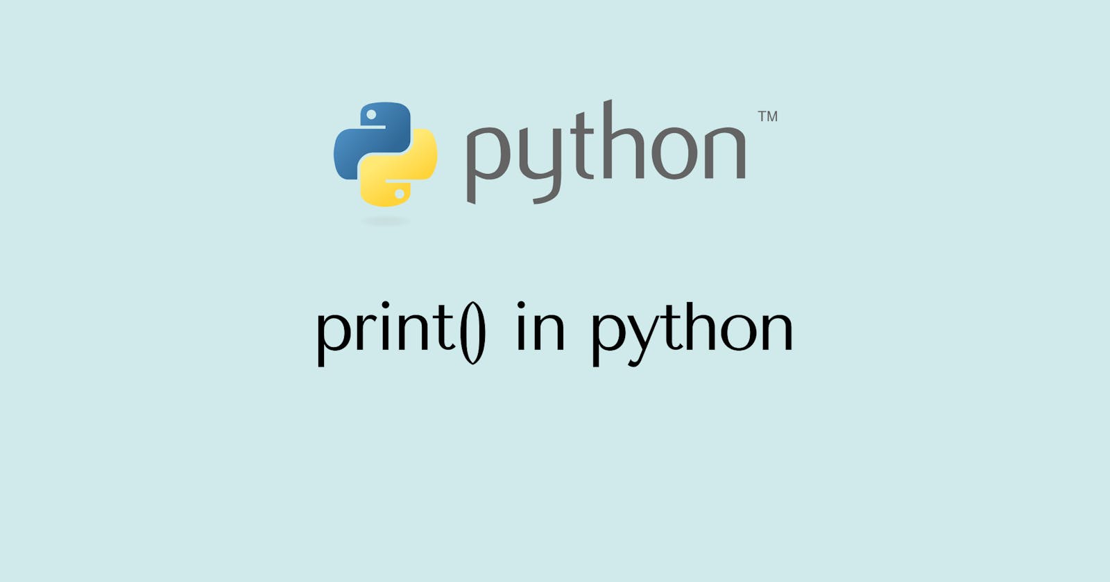 print() in python