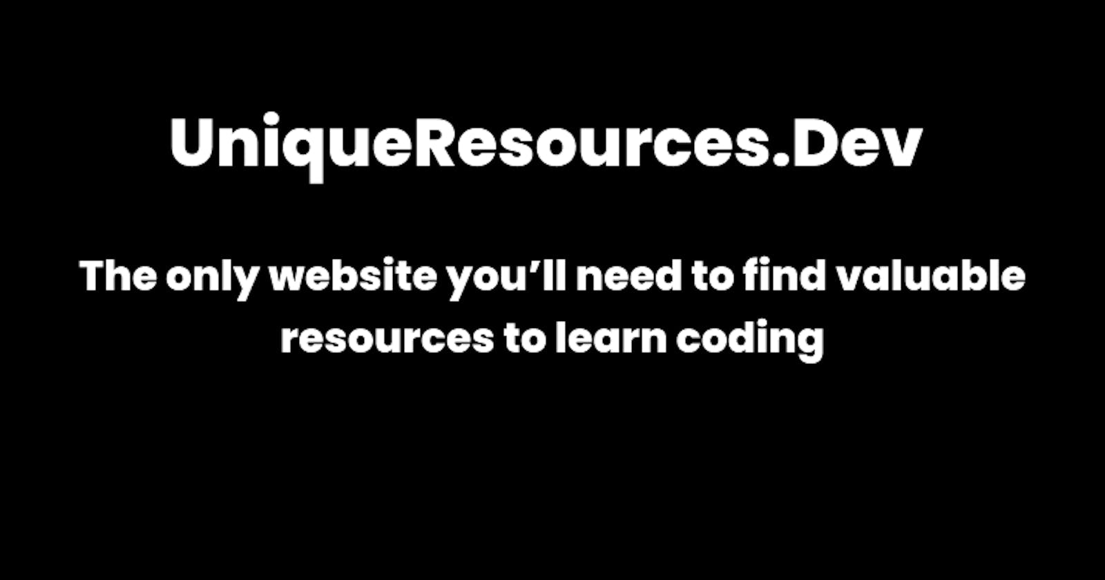 The only website you'll need to find valuable resources to learn coding and programming