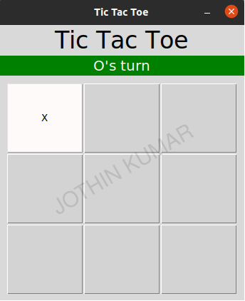 Tic Tac Toe with Python tkinter - Center not occupied